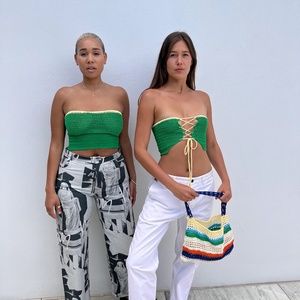 Scarlet + Sam Corset in Palm (S)